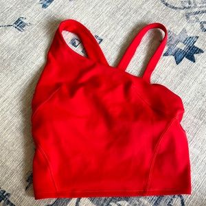 Lululemon Everlux Asymmetrical Tennis Tank Top Red